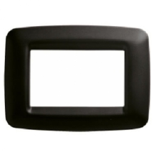 PLACCA 1 FORO CENTRALE COLOR NERO TONER PLAYBUS YOUNG - GEWISS GW32301 product photo