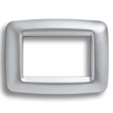 PLACCA 3 MODULI CROMO SOFT PLAYBUS YOUNG - GEWISS GW32753 product photo