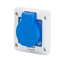 PRESA SCHUKO IP54 CON FLANGIA - GEWISS GW62392 - GEWISS GW62392 - GEWISS GW62392 product photo