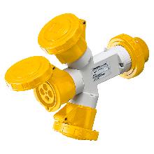 MOLTIPL.ST.3U 2P+T 16A 110V 4H - GEWISS GW64022 product photo