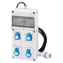 Q-DIN10 ASC IEC 2X2P 2XCIV16A MOBILE - GEWISS GW68203N product photo