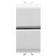 PULSANTE UNIPOLARE 250V ac - NA+1P NA 16A - DOPPIO - 1 MODULO - BIANCO - CHORUS - GEWISS GW10141 product photo Photo 01 2XS