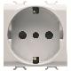 PRESA 2M 2P+T 16A P30 ST.ITA./TED.BIANCO - GEWISS GW10205 product photo Photo 01 2XS