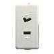 PRESA 2P 6A 24V (SELV) POLARIZZATA SY/WT - GEWISS GW20234 - GEWISS GW20234 product photo Photo 01 2XS