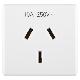 PRESA 2P+T 10A ST.AUSTR.SY/WT - GEWISS GW20357 - GEWISS GW20357 - GEWISS GW20357 product photo Photo 01 2XS