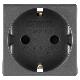 PRESA 2P+T 16A ST.TEDESCO SY/BK - GEWISS GW21265 - GEWISS GW21265 - GEWISS GW21265 product photo Photo 01 2XS