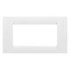 PLACCA VIRNA - IN TECNOPOLIMERO FINITURA LUCIDA - 4 POSTI - BIANCO NUVOLA - SYSTEM - GEWISS GW22104 product photo Photo 01 2XS