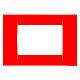 PLACCA 3P ROSSO GERANIO SYSTEM VIRNA - GEWISS GW22123 - GEWISS GW22123 product photo Photo 01 2XS