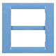 PLACCA VIRNA - IN TECNOPOLIMERO FINITURA LUCIDA - 8 POSTI (4+4 SOVRAPPOSTI) - AZZURRO CIELO - SYSTEM - GEWISS GW22167 product photo Photo 01 2XS