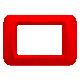 PLACCA 3 POS.ROSSO GERANIO TOP SYSTEM - GEWISS GW22523 - GEWISS GW22523 product photo Photo 01 2XS
