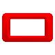 PLACCA 4 POS.ROSSO GERANIO TOP SYSTEM - GEWISS GW22524 - GEWISS GW22524 - GEWISS GW22524 product photo Photo 01 2XS