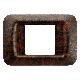 PLACCA TOP SYSTEM - IN TECNOPOLIMERO - 2 POSTI - RADICA INGLESE - SYSTEM - GEWISS GW22672 product photo Photo 01 2XS