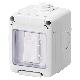 CONTENITORE COMPLETO APPARECCHI SYSTEM STAGNO - CON PULSANTE UNIPOLARE NA 10A - IP55 - GRIGIO RAL 7035 - GEWISS GW27835 product photo Photo 01 2XS