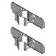 KIT SUPPORTO PALO QUADRO GR6 F&E - GEWISS GW46555 - GEWISS GW46555 - GEWISS GW46555 product photo Photo 01 2XS