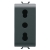 PRESA 1M 2P+T 16A BIV.P17-11 ST.ITA.NERO - GEWISS GW12203 product photo Photo 02 2XS