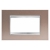 PLACCA LUX IN METALLO 4 POSTI BRONZO PERLATO CHORUS - GEWISS GW16204MP product photo Photo 01 2XS