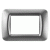 PLACCA 3 POS.TITANIO METALL.TOP SYSTEM - GEWISS GW22603 product photo Photo 01 2XS