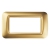 PLACCA 4 POS.ORO ANTICO TOP SYSTEM - GEWISS GW22664 - GEWISS GW22664 product photo Photo 01 2XS