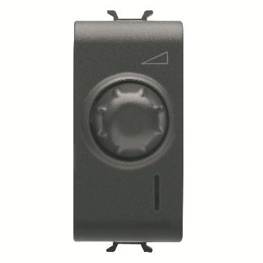 REGOLATORE EL.ROTATIVO 1M 100-900W NERO - GEWISS GW12564 - GEWISS GW12564 product photo Photo 01 3XL