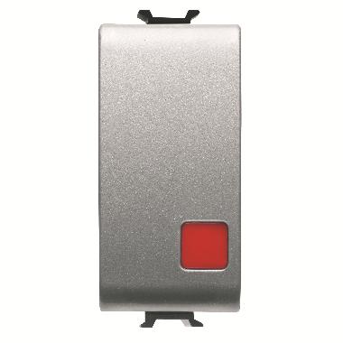 PULSANTE 1M 1P NC+NA 16A ARRESTO TITANIO - GEWISS GW14138 - GEWISS GW14138 - GEWISS GW14138 product photo Photo 01 3XL