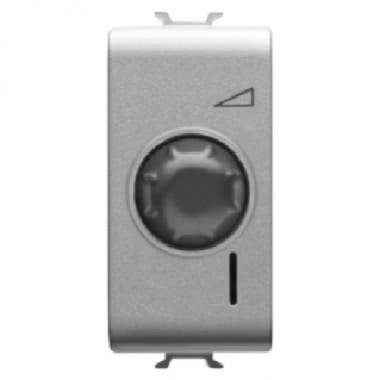 REGOLATORE ELEMENTO ROTATIVO 1M 100-500W TITANIO - GEWISS GW14561 product photo Photo 01 3XL