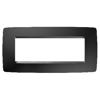 PLACCA ONE 6P NERO SATINATO - GEWISS GW16106VN - GEWISS GW16106VN - GEWISS GW16106VN product photo Photo 01 3XL