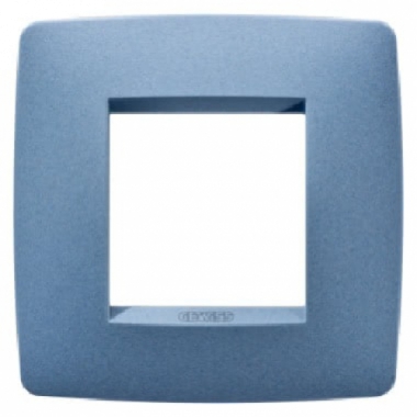 PLACCA ONE INTERNATIONAL 2P BLU MARE - GEWISS GW16122VB product photo Photo 01 3XL