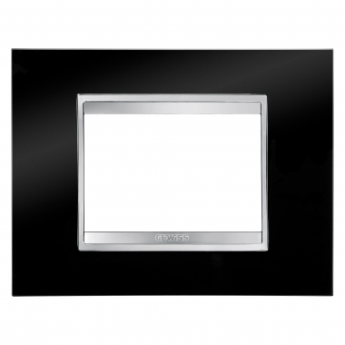 PLACCA LUX 3P NERO TONER - GEWISS GW16203TN product photo Photo 02 3XL