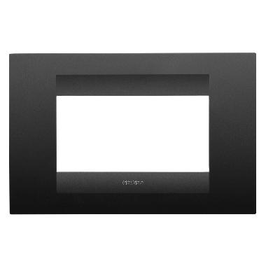 PLACCA GEO 4P NERO SATINATO - GEWISS GW16404VN - GEWISS GW16404VN - GEWISS GW16404VN product photo Photo 01 3XL