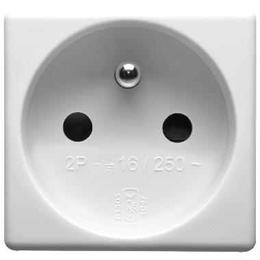 PRESA 2P+T 16A ST.FRANCESE SCH.SY/WT - GEWISS GW20207 - GEWISS GW20207 product photo Photo 01 3XL
