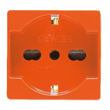 PRESA 2P+T 16A BIV.ST.ITALIANO/TED.ARAN. - GEWISS GW20287 - GEWISS GW20287 - GEWISS GW20287 product photo Photo 01 3XL