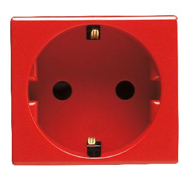 PRESA 2P+T 16A ST.TEDESCO ROSSA - GEWISS GW20297 - GEWISS GW20297 - GEWISS GW20297 product photo Photo 01 3XL