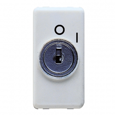 PULSANTE CON CHIAVE 1P 10A NA SY/WT - GEWISS GW20530 product photo Photo 02 3XL