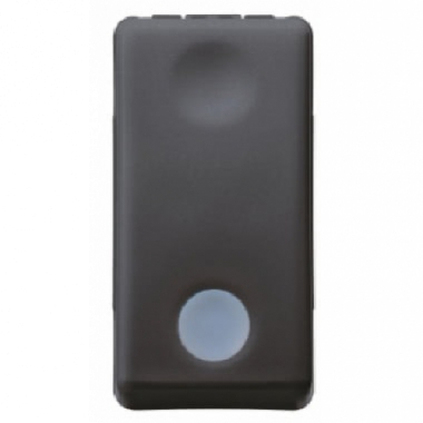 PULSANTE 1P NA 10A LUMINOSO 12/24V SY/BK - GEWISS GW21516 product photo Photo 01 3XL