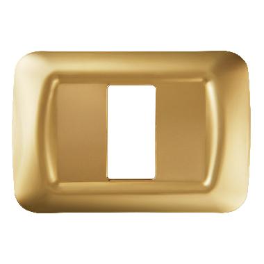 PLACCA 1 POS.ORO ANTICO TOP SYSTEM - GEWISS GW22661 - GEWISS GW22661 - GEWISS GW22661 product photo Photo 01 3XL