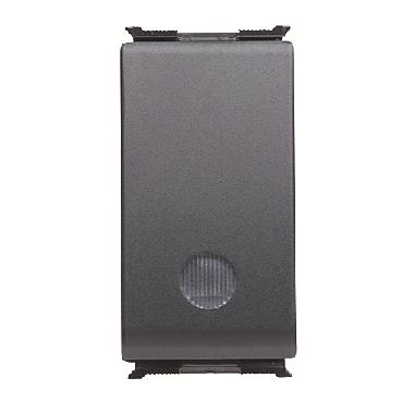 PULSANTE UNIPOLARE 250V ac - NA 16A ILLUMINABILE - SEGNALAZIONE FUNZIONALE - 1 MODULO - PLAYBUS - GEWISS GW30023 product photo Photo 01 3XL