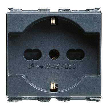 PRESA 2P+T 16A BIV.ST.ITALIANO/TEDESCO - GEWISS GW30212 - GEWISS GW30212 product photo Photo 01 3XL