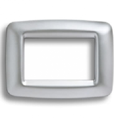PLACCA 3 MODULI CROMO SOFT PLAYBUS YOUNG - GEWISS GW32753 product photo Photo 01 3XL