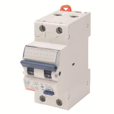 INTERRUTTORE MAGNETOTERMICO DIFFERENZIALE COMPATTO - 2P CURVA C 16A 230V 6000A (EN61009-1) 7,5kA (EN - GEWISS GW94137 product photo Photo 01 3XL