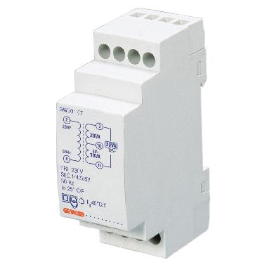 TRASF.PER SUONERIE 10VA T.P.230V T.S.12V - GEWISS GW96423 - GEWISS GW96423 product photo Photo 01 3XL