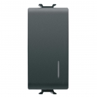 PULSANTE 1M 1P NA 16A ILL.LOC.NERO - GEWISS GW12132 product photo