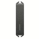PULSANTE 1/2M 1P NA 10A ILL.LOC.NERO - GEWISS GW12162 - GEWISS GW12162 product photo