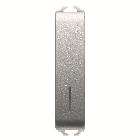 INTERR.1/2M 1P 10AX ILL.LOC.TITANIO - GEWISS GW14022 - GEWISS GW14022 - GEWISS GW14022 product photo