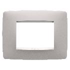 PLACCA ONE 3P NATURAL BEIGE SATINATO - GEWISS GW16103VL - GEWISS GW16103VL product photo
