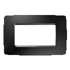 PLACCA ONE 4P NERO SATINATO - GEWISS GW16104VN - GEWISS GW16104VN - GEWISS GW16104VN product photo