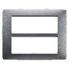 PLACCA ONE 12P TITANIO - GEWISS GW16112VT - GEWISS GW16112VT - GEWISS GW16112VT product photo