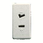 PRESA 2P 6A 24V (SELV) POLARIZZATA SY/WT - GEWISS GW20234 - GEWISS GW20234 product photo