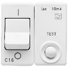 I.D.MAG.1P+N C16 IDN 10MA 230V 3KA SY/WT - GEWISS GW20439 - GEWISS GW20439 - GEWISS GW20439 product photo