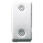 PULSANTE 1P DOPPIO NA 10A SY/WT - GEWISS GW20520 - GEWISS GW20520 - GEWISS GW20520 product photo