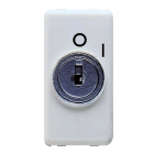 PULSANTE CON CHIAVE 1P 10A NA SY/WT - GEWISS GW20530 product photo